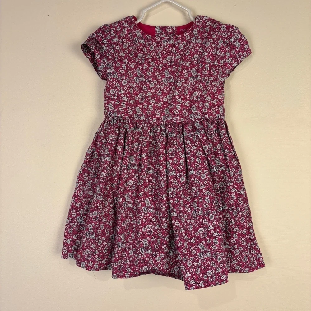 Ralph Lauren Pink Floral Short Sleeve Baby Girl Dress